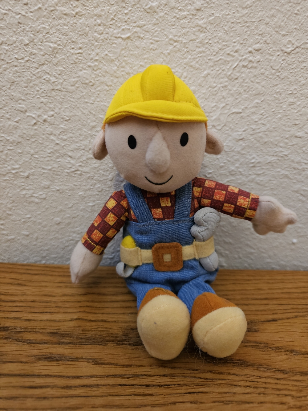 4/$10 Bob The Builder Playskool 2001 Soft Plush Doll Toy Construction Worker